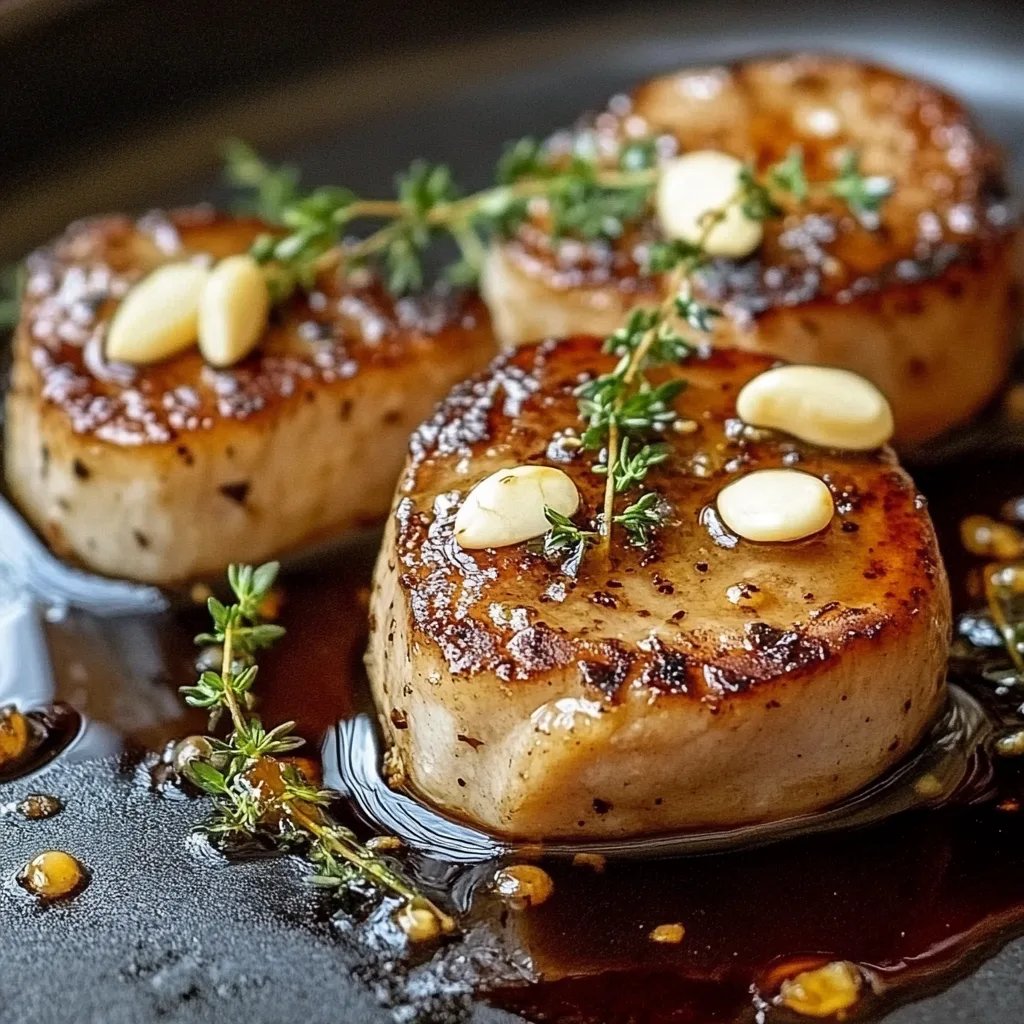 Honig-Knoblauch-Medaillons