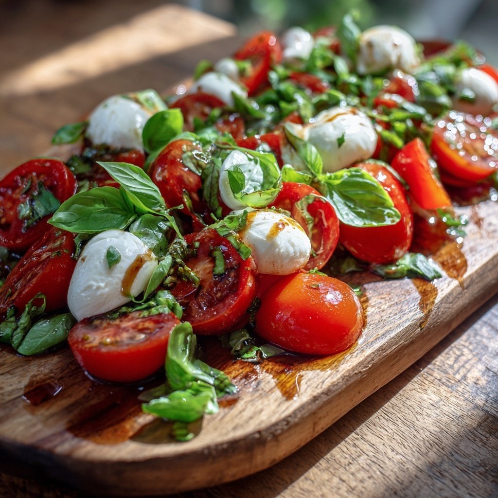 Tomaten Mozzarella Salat Zum Grillen Mit Basilikum