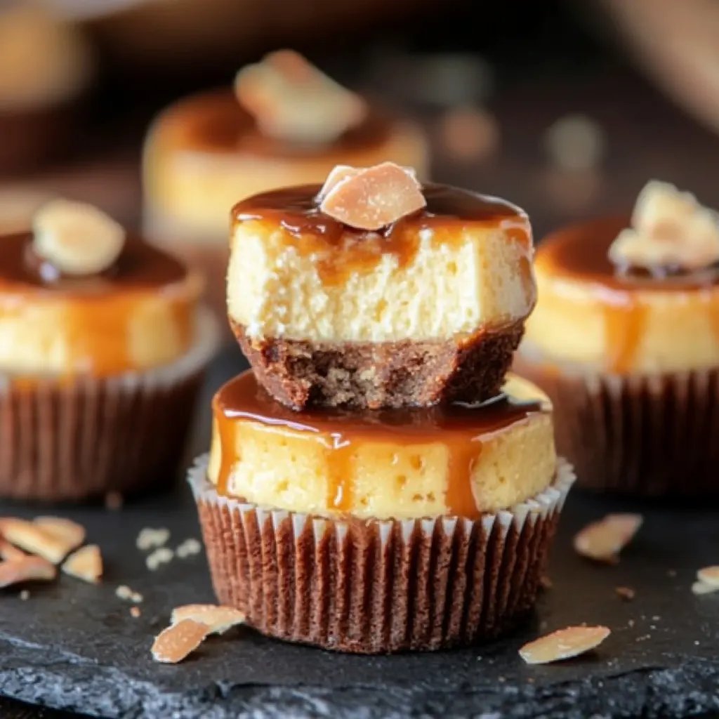 Salted Caramel mini Cheesecakes aus der Muffinform