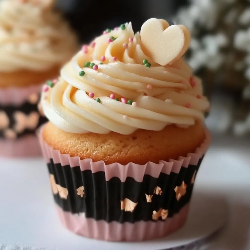 Champagner-Cupcakes mit Glücksschweinchen aus Fondant