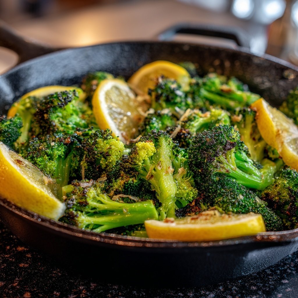 Brokkoli Pfanne Mit Zitronenschale