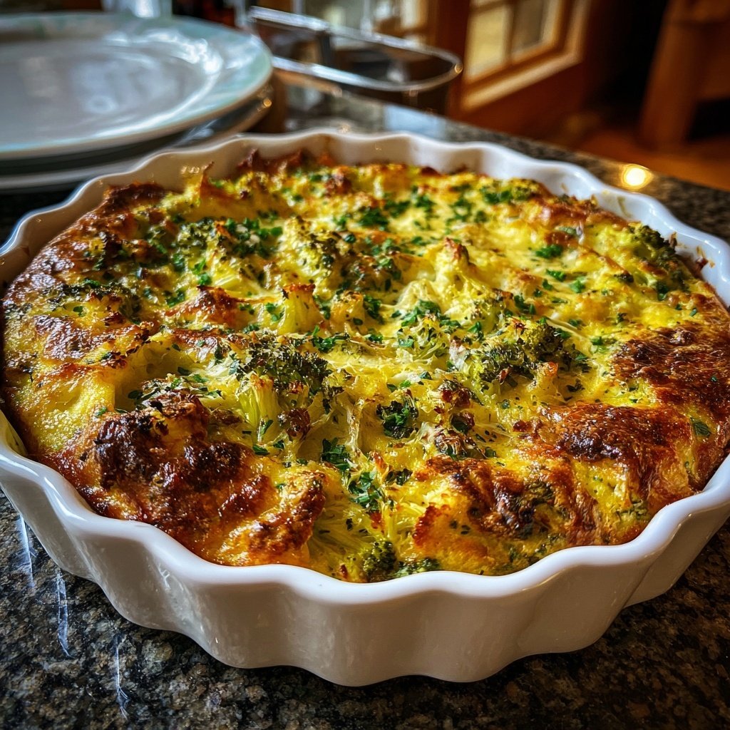 Brokkoli Auflauf Mit Frühlingszwiebeln