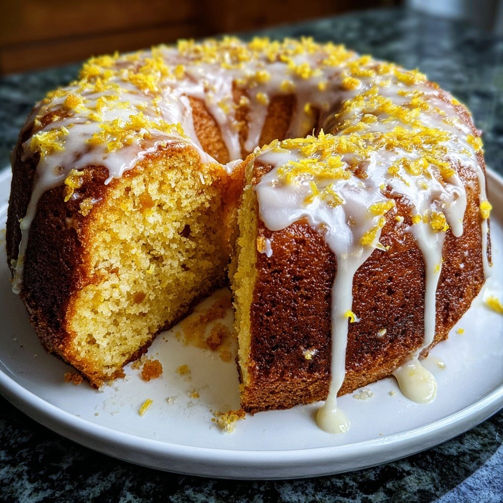 Karottenkuchen Mit Zitronenglasur