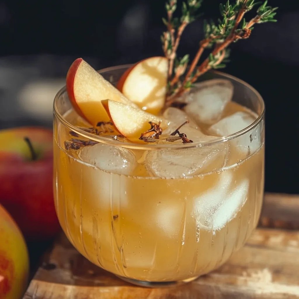 Galaktisch köstlicher Apfel Zimt Gin Cider Cocktail