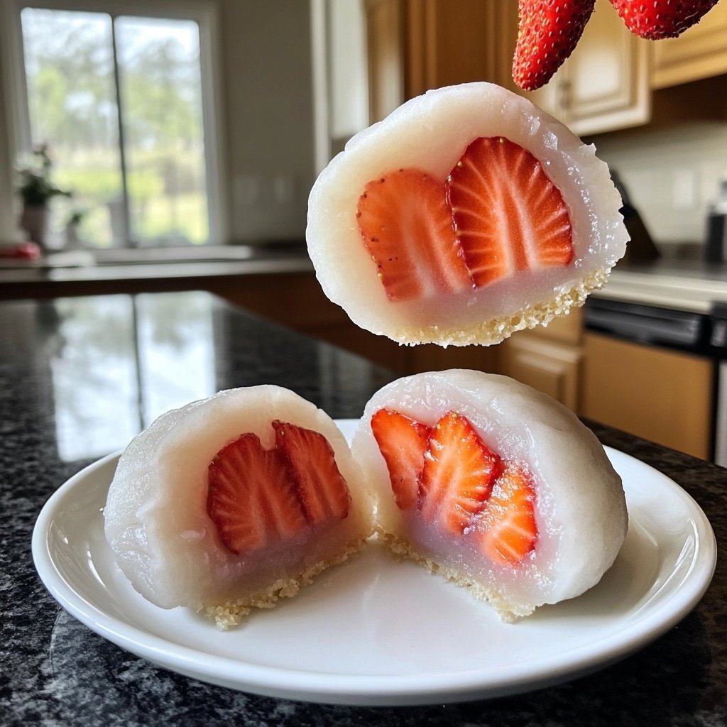 Erdbeer-Mochi