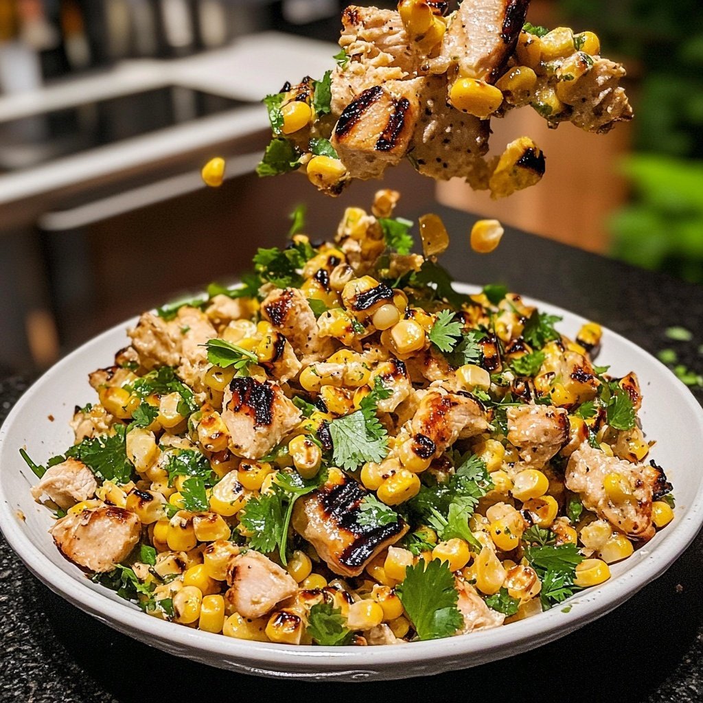 Street Corn Hähnchen Reis Bowl