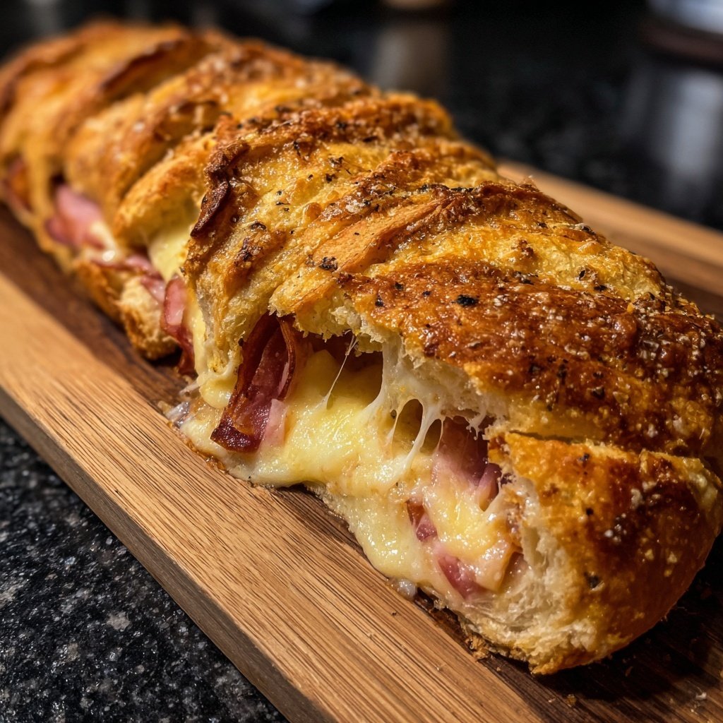 Zupfbrot Mit Schinken Und Käse