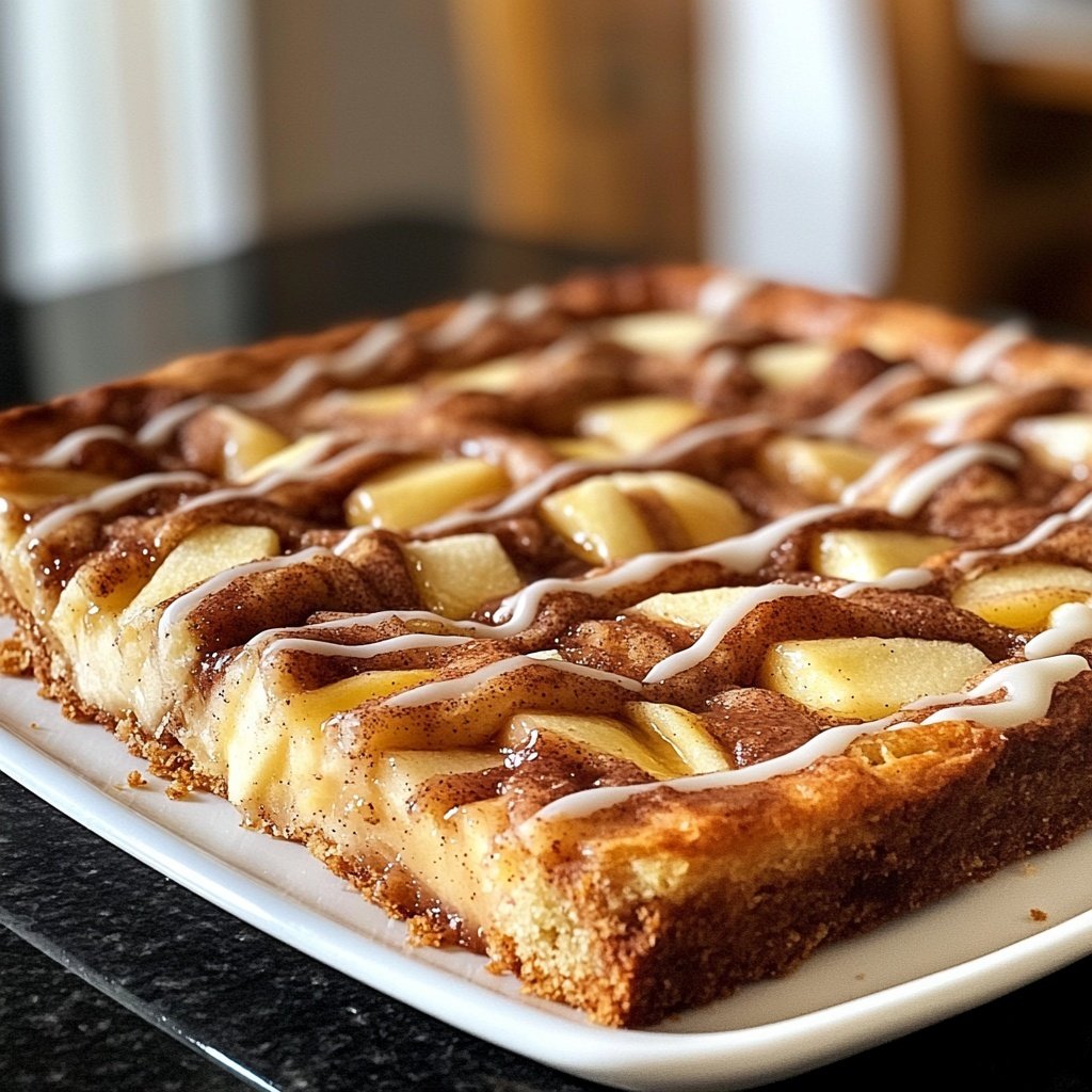 Saftiger Zimtschnecken-Apfelkuchen