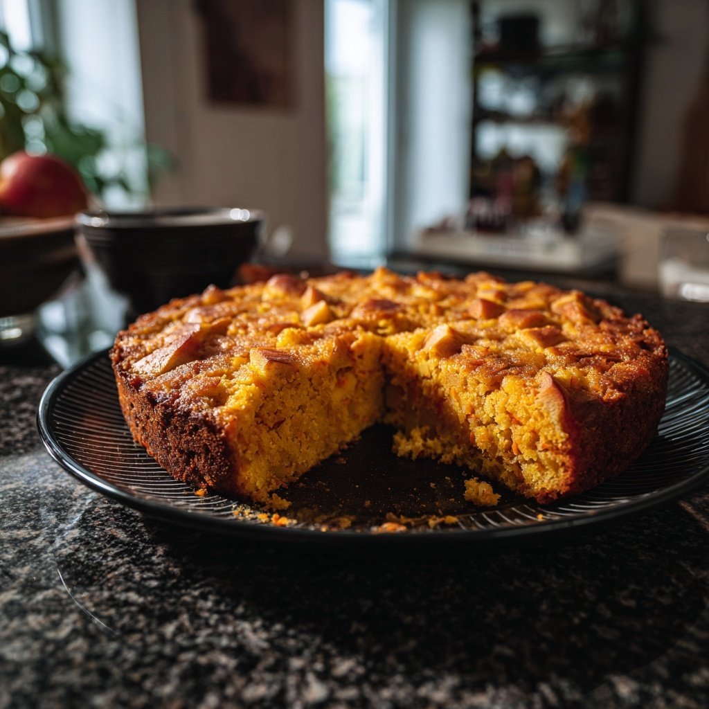 Karottenkuchen Mit Apfelstückchen