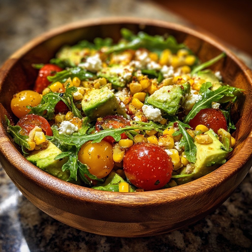 Salat Zum Grillen Mit Avocado Und Mais