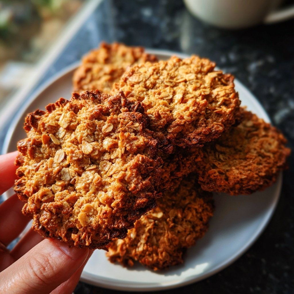 Knusprige Haferflocken Kekse – gesund & ohne Zucker